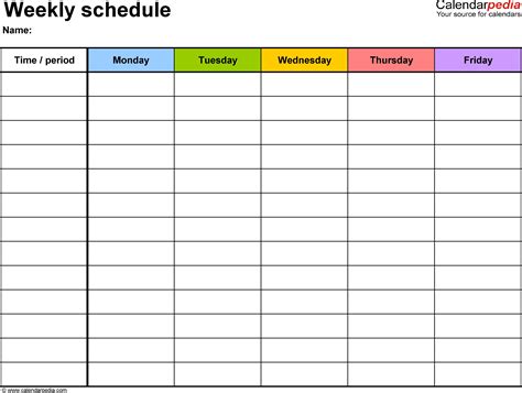 schedule|Free and customizable schedule templates .